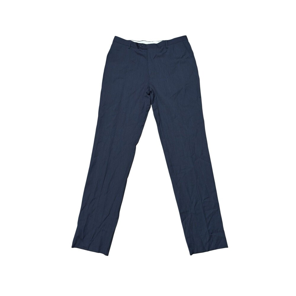 Joseph Abboud Mens 36X40 Suit Pants Navy Pinstripe Wool Straight Leg NWT